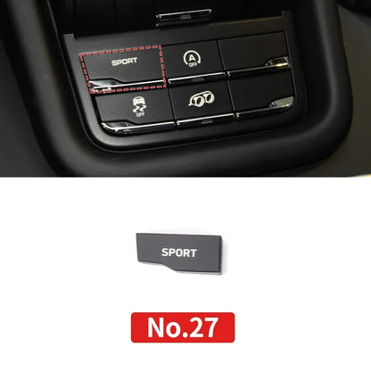 Car Center Console Multi Functional Sport Mode Start Stop Button Vehicle Stability Lane Keeping E-Power for Porsche Cayenne