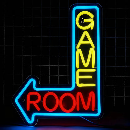 Game Neon Sign Gaming LED Neon Lights for Wall Decor USB Light Up Signs for Game Room Man Cave Teen Boy Bedroom Decorations Gift