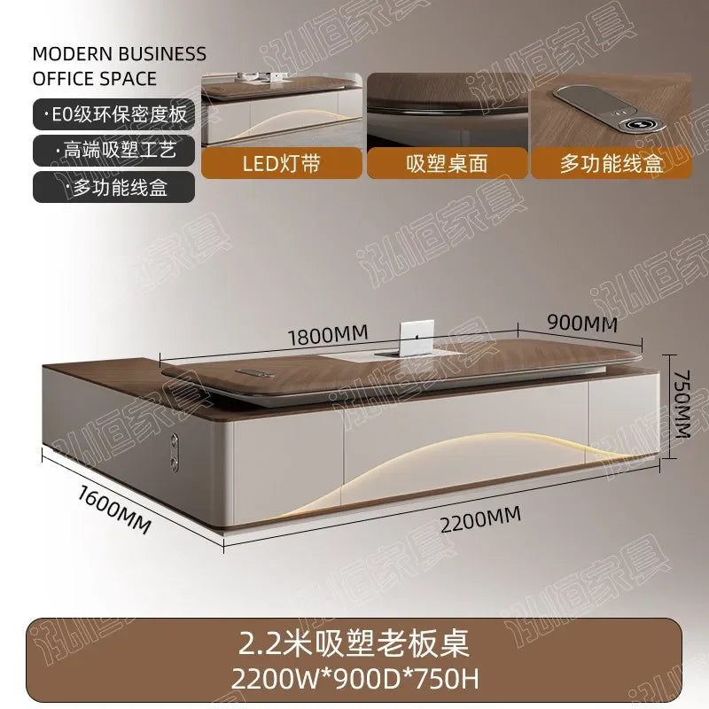 Luxury 200cm 320cm Light Lift Top Desk Office Desks And Workstations Computer Table Pliante Room Tables Study Offices Furniture