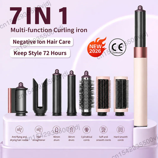 TINSOL 7-in-1 Air Styling Hair Dryer, 110,000 RPM High-Speed Hair Care, Ionic Hair Dryer, Automatic Curling Set