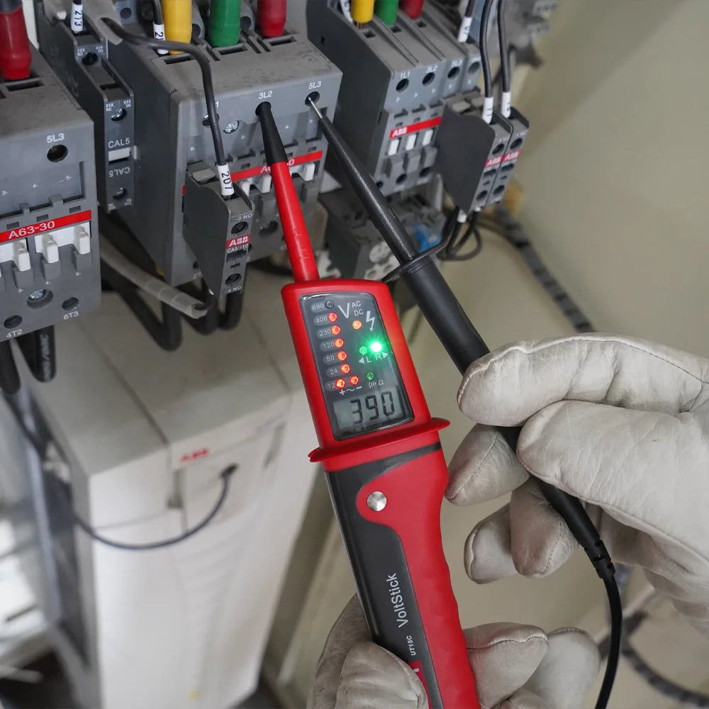 UNI-T Digital Voltmeter Tester UT18B UT18D AC DC Voltage Continunity  690V LCD Display 3 Phase Sequence RCD Electrical Tester