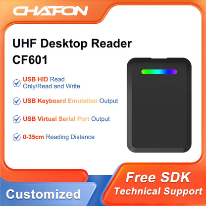 CHAFON CF601 UHF Desktop Reader Writer with USB Interface for Meeting Attendance