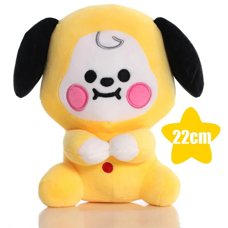 Plush Toy Tata Koay Shooky Mang Cooky Cartoon Animal Backpack Key Mobile Phone Pendant Office Relaxation Toys Friend Gift