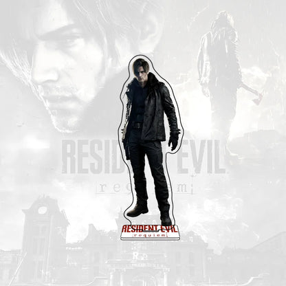 Resident Evil Requiem 15CM Leon Scott Kennedy Grace Ashcroft Acrylic Stand keychain Figure Desktop Decor Collection For Gamers