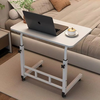 Height Adjustable Rolling Computer Desk Bedside Standing Folding Side Table Portable Commercial Escritorio De Oficina Furniture