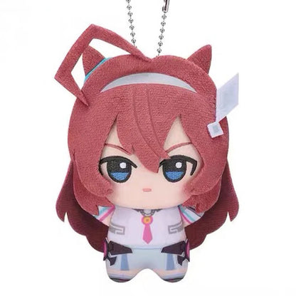 12cm New Uma Musume Pretty Derby Plush Toys UMPD Kitasan Black Almond Eye Anime Game Character Merchandise Keychain For Fan Gift