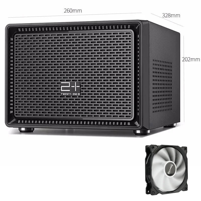 Golden Field Foresee N1 Desktop Computer Case MINI-ITX Mini Chassis Support 18*22CM Motherboard 4 Drive