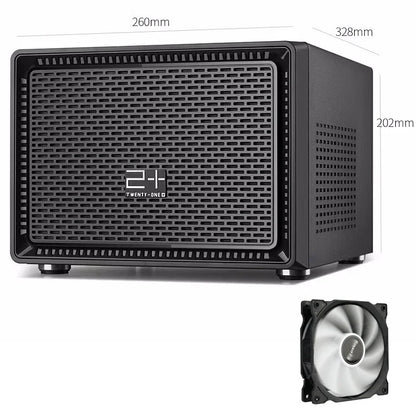 Golden Field Foresee N1 Desktop Computer Case MINI-ITX Mini Chassis Support 18*22CM Motherboard 4 Drive