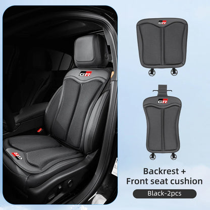 Car Seat Ice Silk Cushion Backrest Seat Protector Cover Accessories For Toyota Crown GR Corolla YARIS L Auris C-HR Hilux Vios Ra