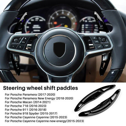 Car Steering Wheel Paddle Shifter Cover ABS for Porsche Panamera Macan Cayenne 718 911 Trim Accessories