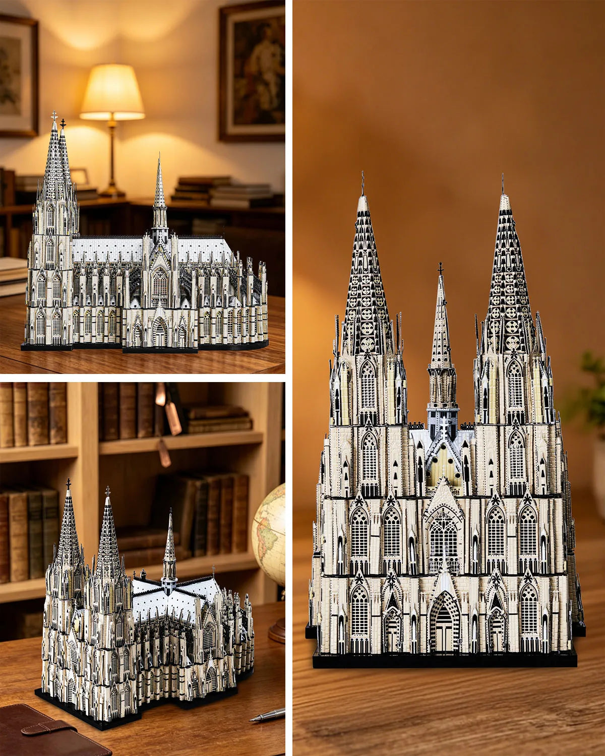 Piececool 3D Metal Model Kits Kölner Dom 3D Puzzles for Adult Building Blocks Jigsaw DIY Craft for Home Decor Best Gifts