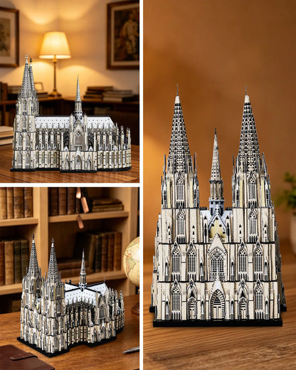 Piececool 3D Metal Model Kits Kölner Dom 3D Puzzles for Adult Building Blocks Jigsaw DIY Craft for Home Decor Best Gifts