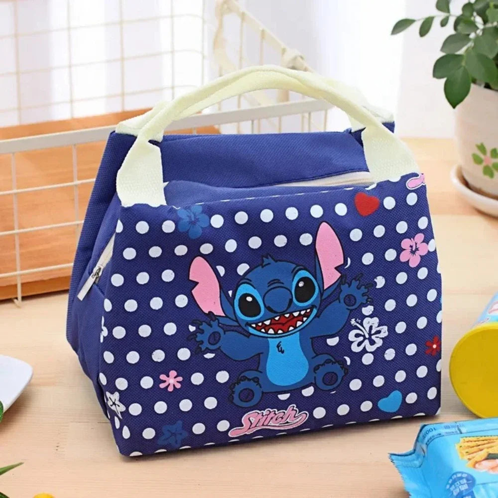 Disney Stitch Insulated Lunch Bag Thermal Bag Reusable High Capacity Tote Lunch Box Men Women Beach Picnic