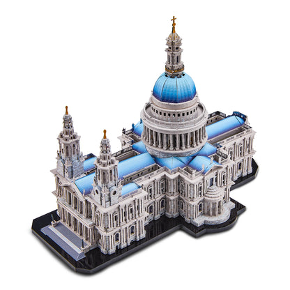 Piececool 3D Metal Model Kits St. Paul's Cathedral Building Blocks 3D Metal Puzzles for Adult Brain Teaser DIY Model Jigsaw Gift