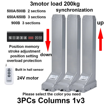 Electric Lifting Column Table Legs 80KG Load 32mm/s HALL Control Position Display Height Adjustment 24V Silent Motor
