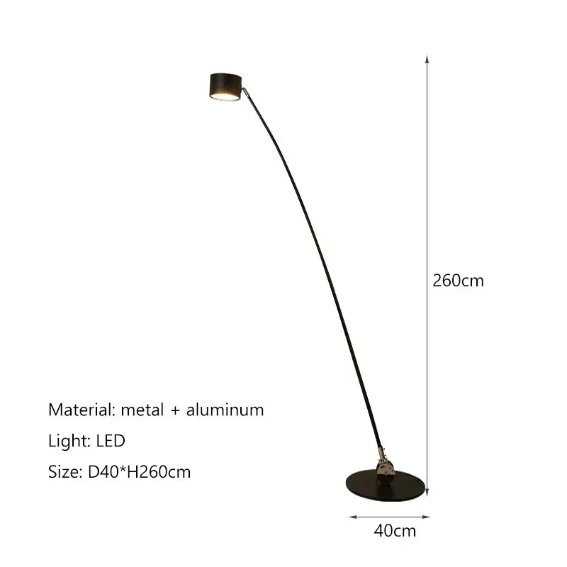 Home Decorations Floor Lamp Minimalist Long Pole Led Lights Living Sofa Corner Bedroom Bedside Standing Fishing Light