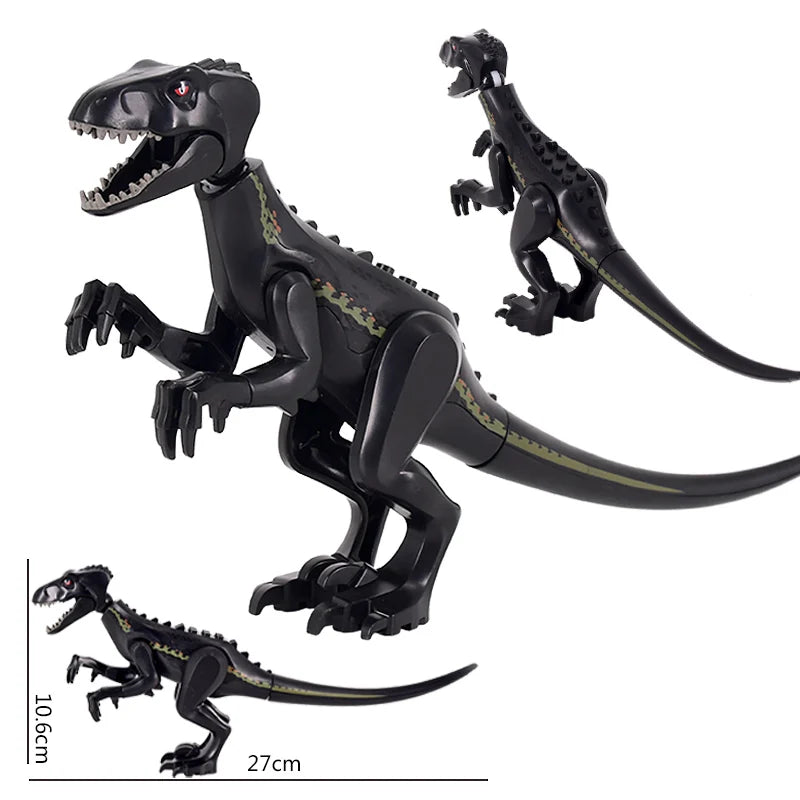 Jurassic Dinosaurs Spinosaurus Large Brick Toy Joints Open Mouth 7 Color Designs, Collectible Decor DIY Puzzle Assembly Gift
