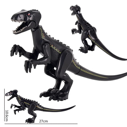 Jurassic Dinosaurs Spinosaurus Large Brick Toy Joints Open Mouth 7 Color Designs, Collectible Decor DIY Puzzle Assembly Gift