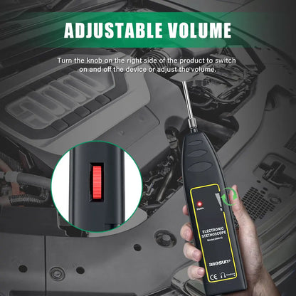 NEW Vdiagtool Car Cylinder Stethoscope Auto Diagnostic Tool Engine Analyzer Machine Noise Tester Detector Electronic Stethoscope