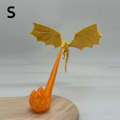 New Dragon Flame Book Nook Sculpture Fire Breathing Dragon Gothic Ornament Halloween Birthday Present Bookshelf Decoration 2026