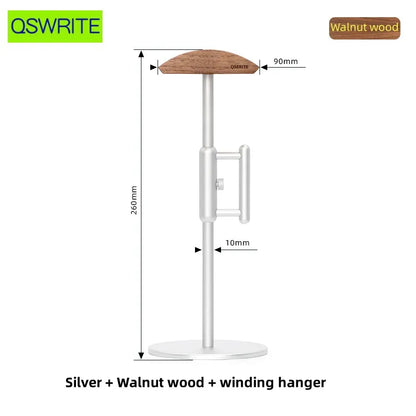 Walnut Wood Headphone Holder Minimalist Earphone Storage Rack Solid Wood Headphone Hanger Earphone Holder