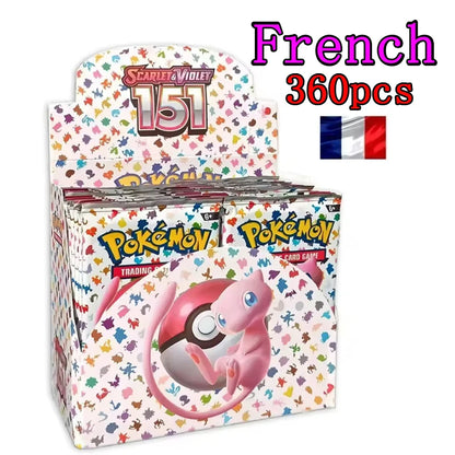 360Pcs English French Spanish Carta Karten Pokem Cards Sun Moon Evolutions Booster Box Collectible Tradiner Card for Child