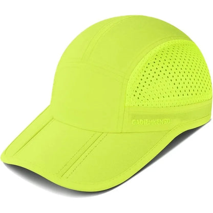 GADIEMKENSD Men Women Folding Climbing Peaked Cap Baseball Cap Outdoor Breathable Camping Hiking Quick Drying Trekking Sun Hat