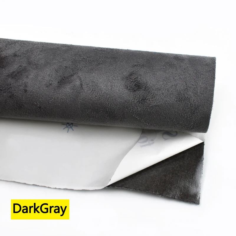20-100cm Suede Leather Fabrics for Car Interior Modification Self-adhesive Splicing Cloth DIY Door Panel Workbench Wrap Sticker