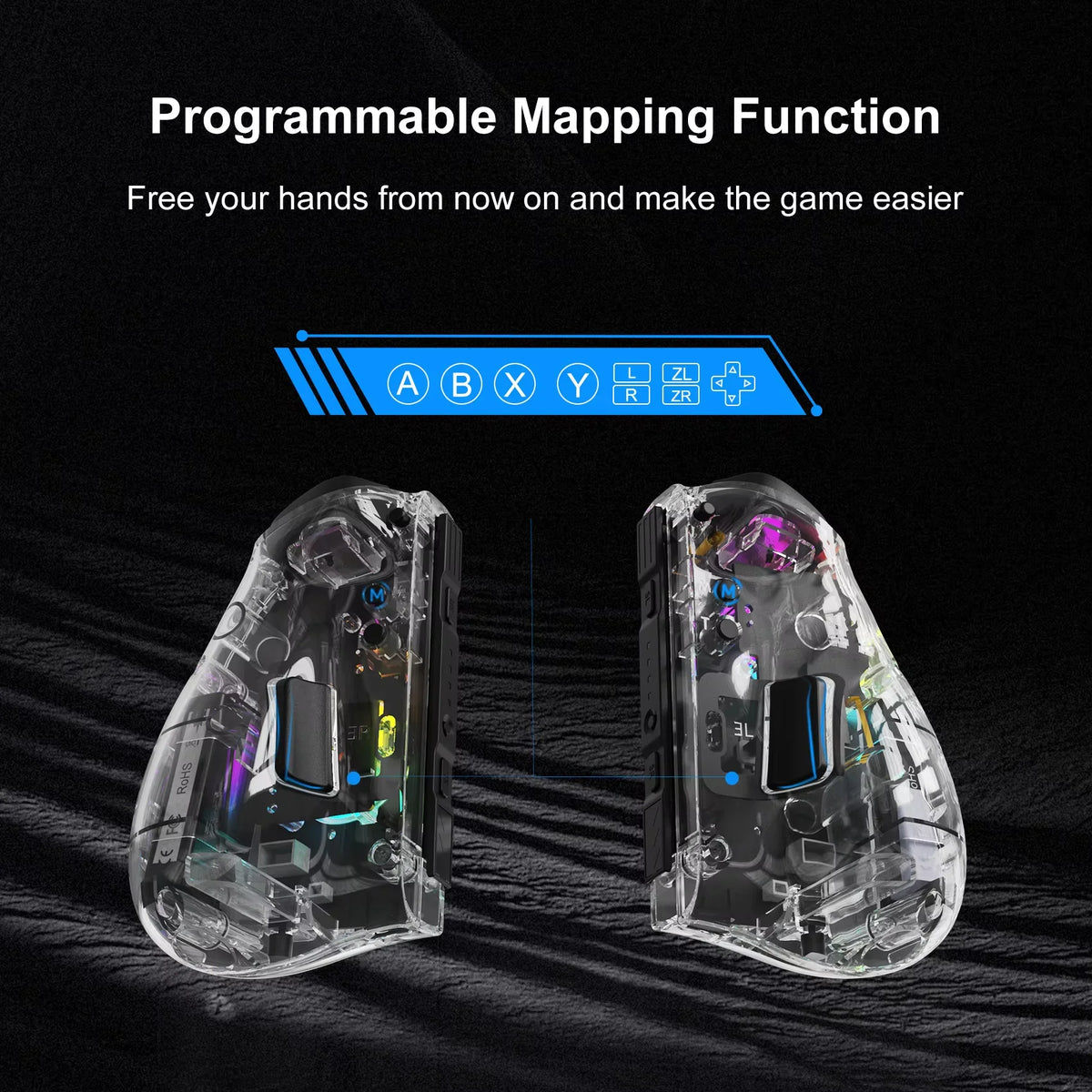 LinYuvo Meteor Light Wireless Controller KS37B  for Switch/OLED with Programmable/Motion Control/Dual Vibration/Turbo Function