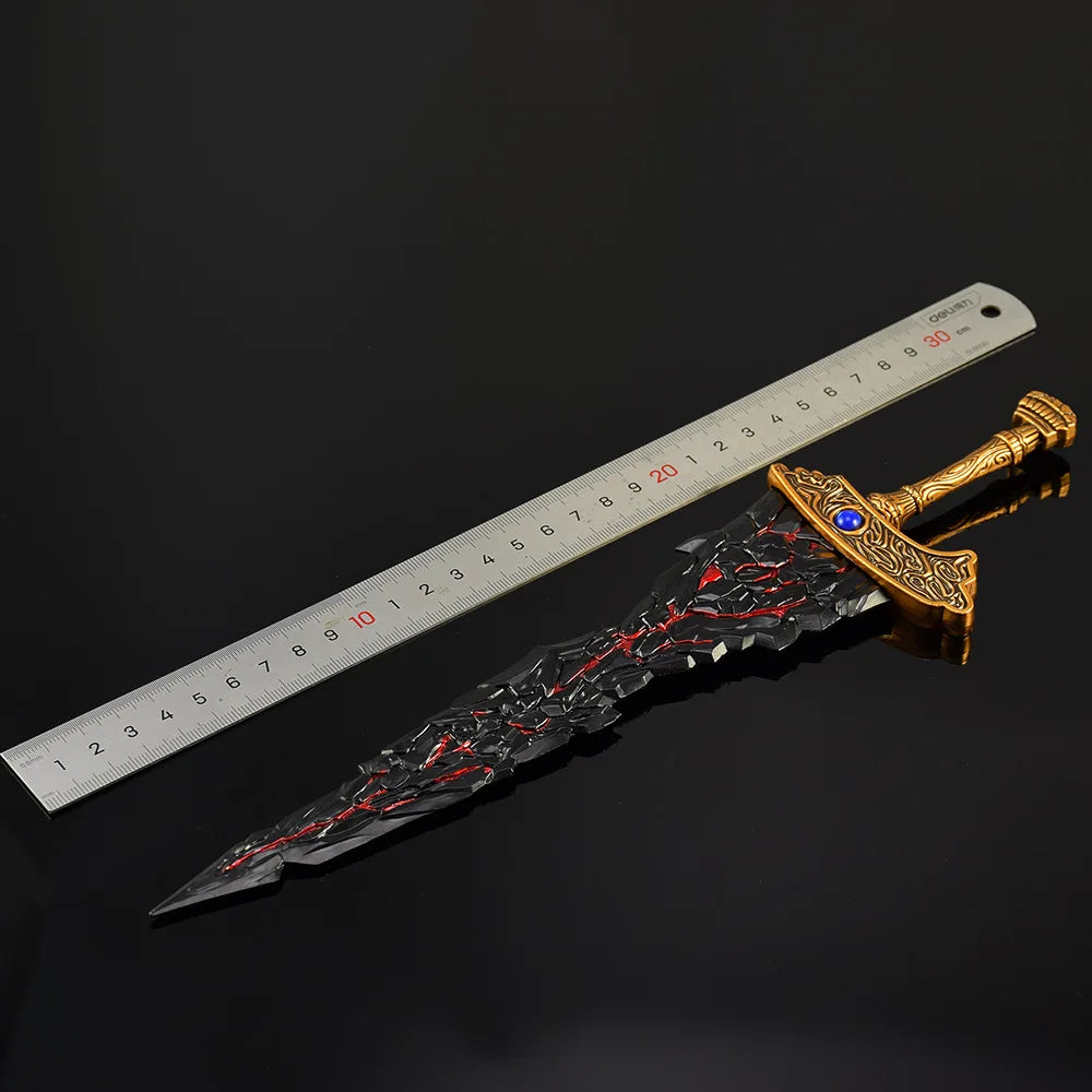 Mini Dark Moon Sword Keychain ER Game Peripherals Ranni Hand of Malenia Moonveil Sword Model Key Ring llavero Gift Toys