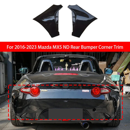 For 2016-2023 Mazda MX5 ND Autoexe Car Rear Bumper Diffuser Rear Bumper Corner Guard Trim Kit Exterior Adjustment Kit