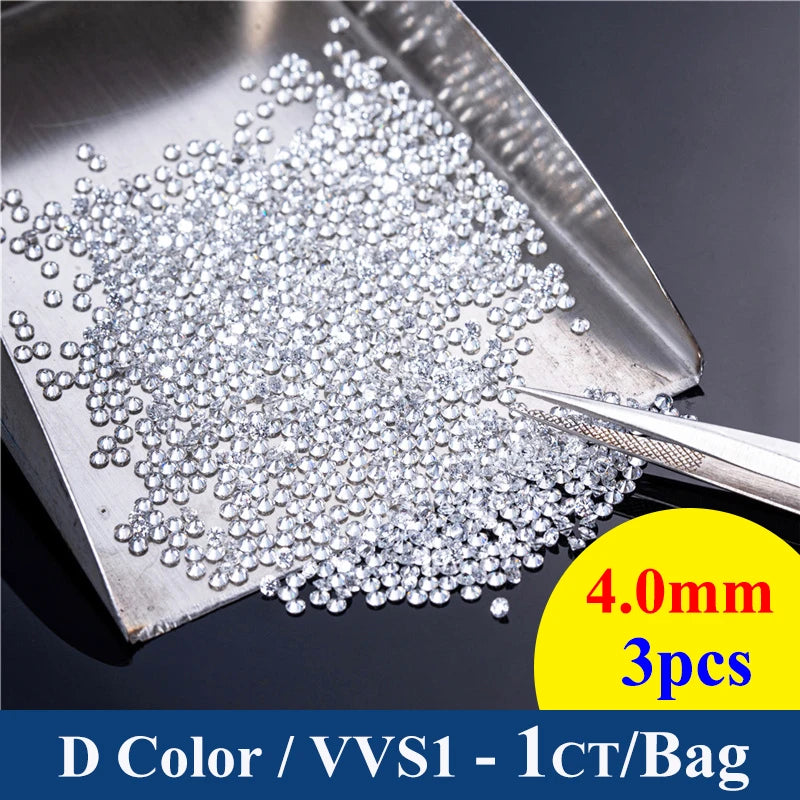 DJMAX New Premium D Color VVS1 Moissanite Loose Stone Full Size Factory Wholesale Fine Jewelry Certified Moissanite Diamonds