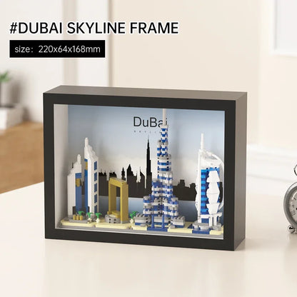 Creative City Architecture Building Blocks Model Micro Particle Skyline Streetscape MOC Kit Educational Toys Gift for Teens