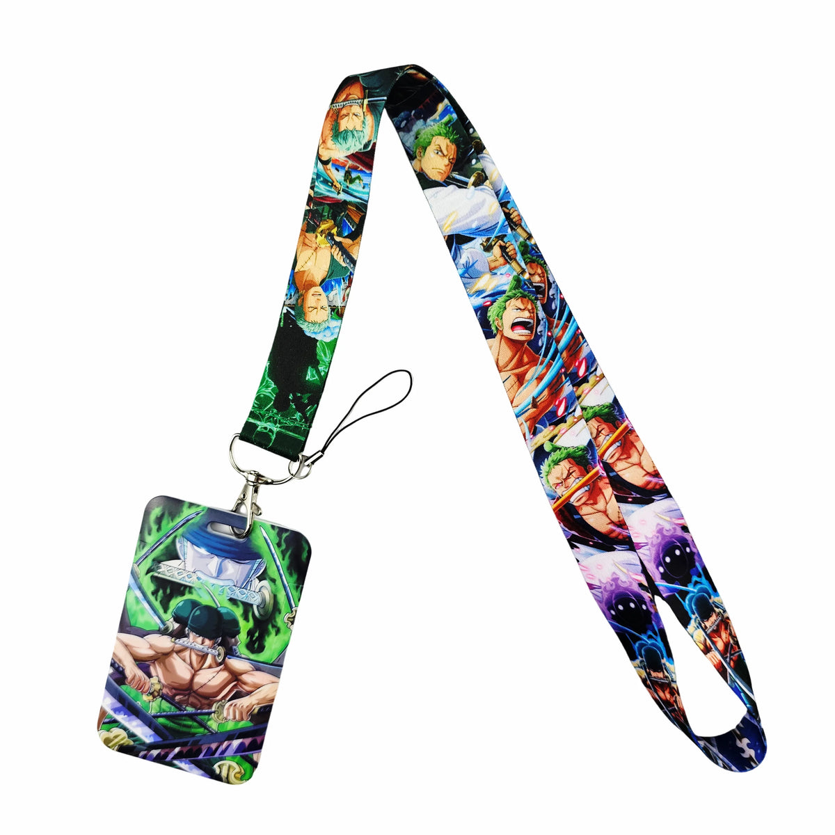 Anime Cartoon Credential Holder Keychains Neck Lanyard For Pass Card Anime Credit Card Holder Keychain Straps Wholesale