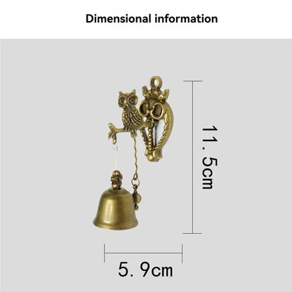 ABHI-Animal Door Bells Metal Iron Bells Wind Chime Wall Hangings Shapes Vintage Nostalgic Style
