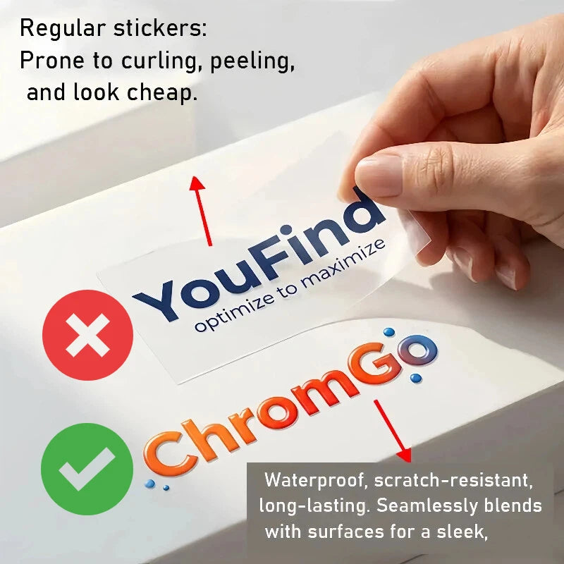 50pcs Custom Stickers Logo Personalized Transfer Sticker 3D UV DTF Wedding Labels Waterproof Company Customized Name Car Bottle