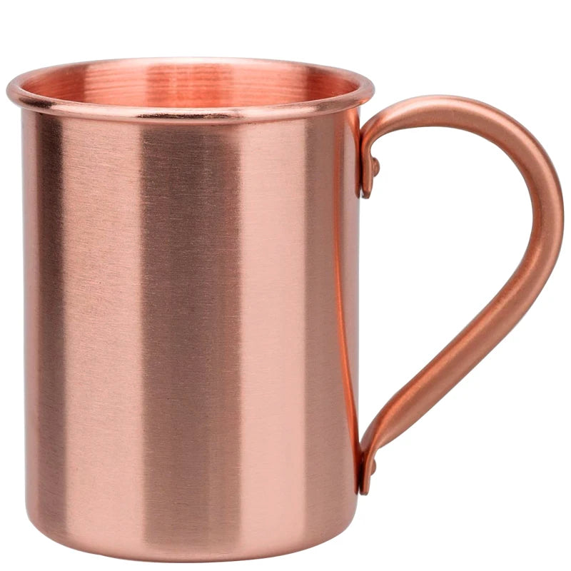 400ml Vintage Pure Copper Cup, Thickened Hammer Texture 100% Copper Breakfast Milk Coffee Mug, Handcrafted Tea Tumbler Drinkware