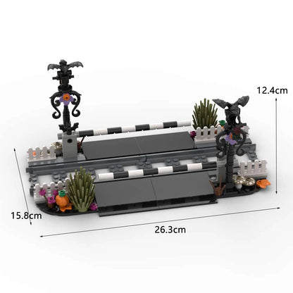 MOC Train Carriage Model, Rail Transport Vehicle, Coal Transport Vehicle, Rail Lift Pole Indicator Light, Train Accessories