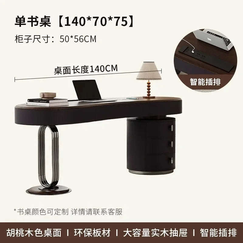 X36 C Modern Storage Computer Desks Luxury Elegant Adult Notebook Gaming Desk Office Executive Wooden Escritorio Ordenador Furni
