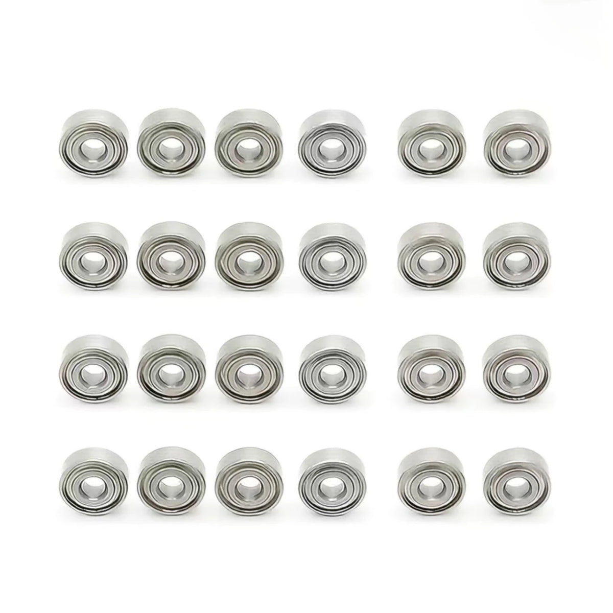 24Pcs Mini 4WD 620 Double Sealed Ball Bearing 2*6*2 Common to All 4WD Chassis