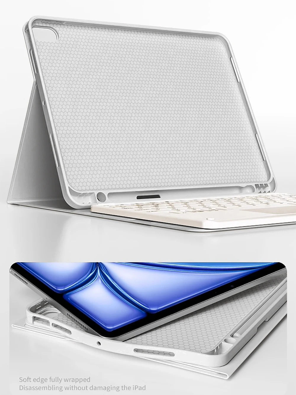 Keyboard Wireless Mouse Magic For iPad Pro 13 11 Case M5 M4 2026 M3 Air 13 11 5 4 10.2 9 8 7 Generation Case Bluetooth Keyboard