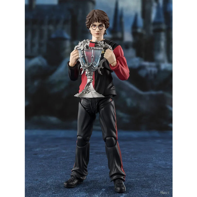 Bandai S.H.Figuarts Harry Potter The Goblet of Fire Model Kit Genuine SHF Harry Potter Lord Voldemort Moive Action Figure Toys