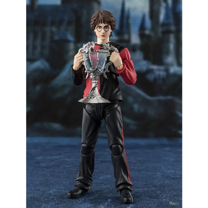 Bandai S.H.Figuarts Harry Potter The Goblet of Fire Model Kit Genuine SHF Harry Potter Lord Voldemort Moive Action Figure Toys