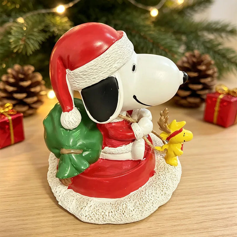 Snoopy Ornament Kawaii Cartoon Snoopy Christmas Theme Series Desktop Ornament For Girls Office Desktop Decoration Home Decoratio