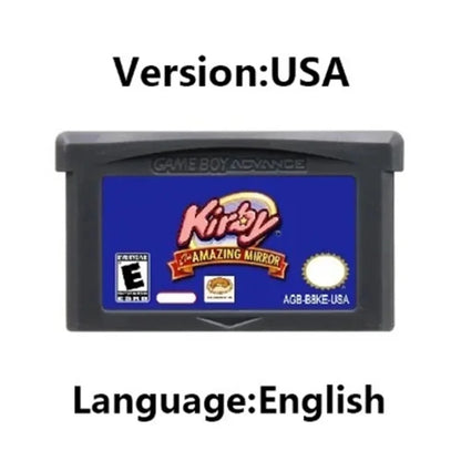USA/EUR 32-Bit Video Game GBA Kirby Game Cartridge Console Card Amazing Mirror Nightmare in Dream Land for GBA NDS