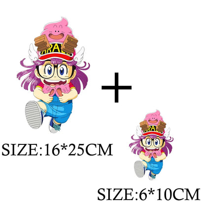 Anime Arale Dr Slump Cartoon Patches for Clothes Heat Transfer Thermal Vynil Stickers DIY T shirt Iron on for Women Appliqued