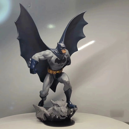 Authentic DC Universe Online Game Limited Edition Batman Figure With Gargoyle Base Statue Discontinued Collectible Ornament Gift