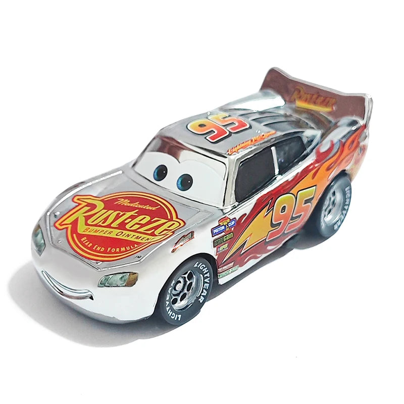 Pixar Cars Lightning McQueen Hudson Hornet Piston Cup Racer Version Metal Die Casting Model Car Racing Toys Birthday Gifts