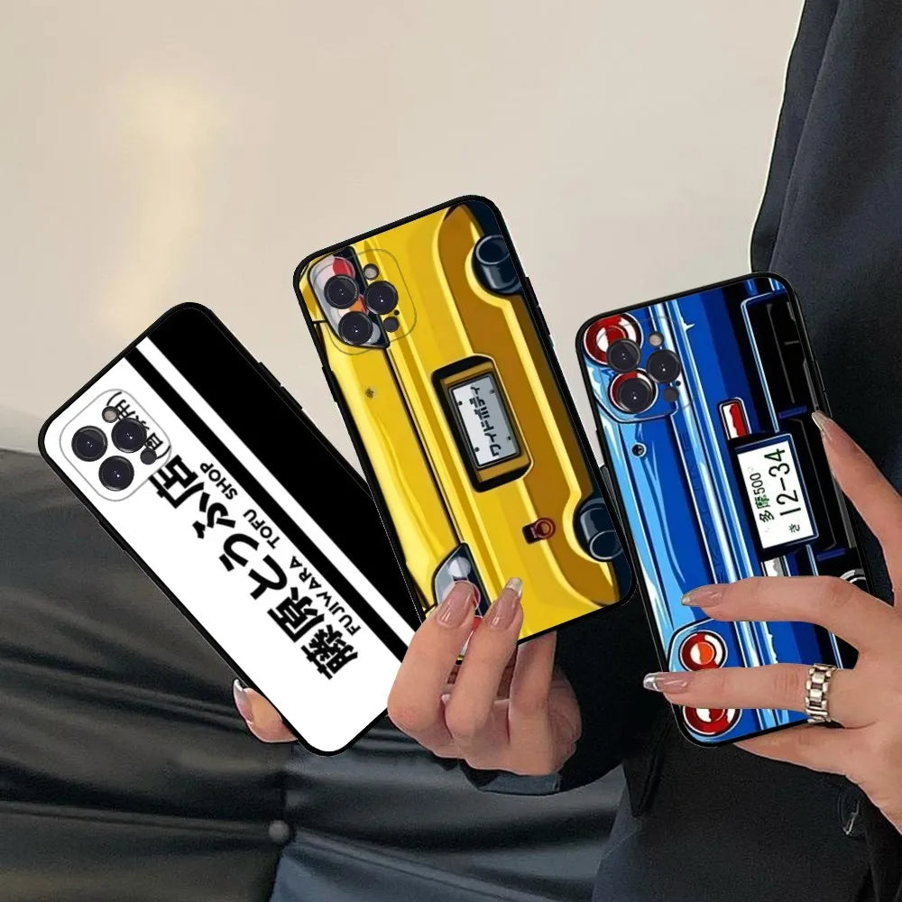 Initial D AE86 Cars Phone Case Silicone Soft for iphone 16 15 14 13 12 11 Pro Mini XS MAX Plus X Cover