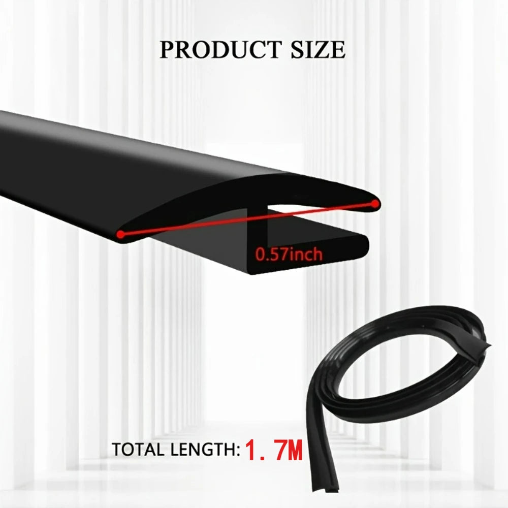 H-shaped Contour Automotive Windshield Sealing Strip